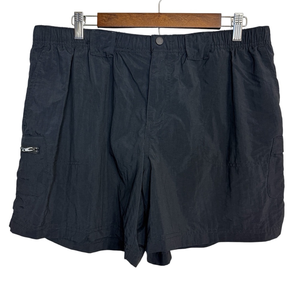 Columbia shorts women's XL black cargo pocket outdoor hike camp boat beach fish
